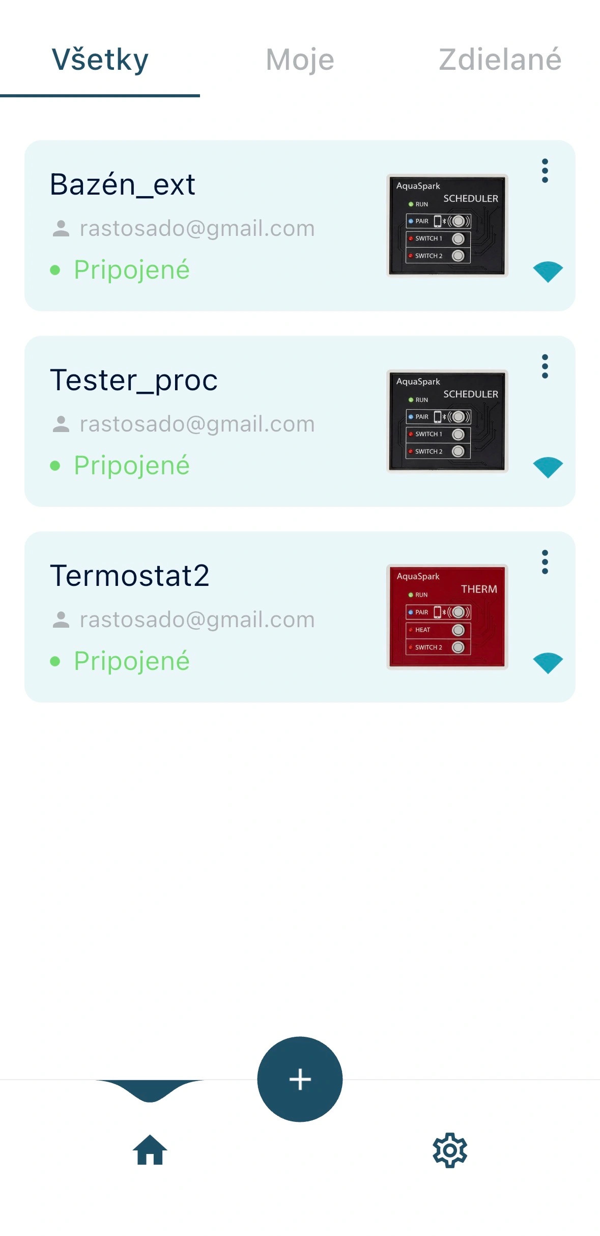 AQUASPARK – prehľad zariadení